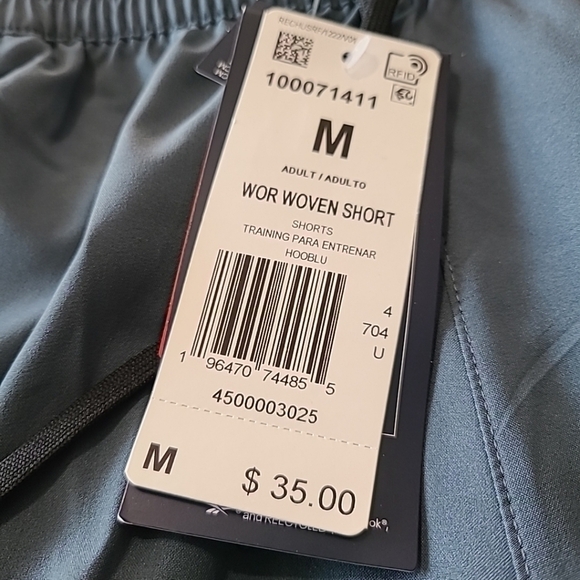 NEW Reebok Men's Blue Workout Ready Woven Shorts Sz M NWT - Picture 10 of 11